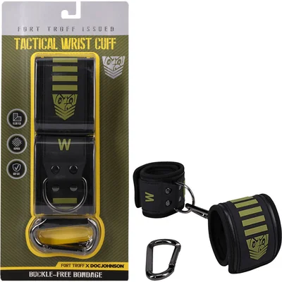 fort troff tactical wrist cuffs blackgreen restraints
