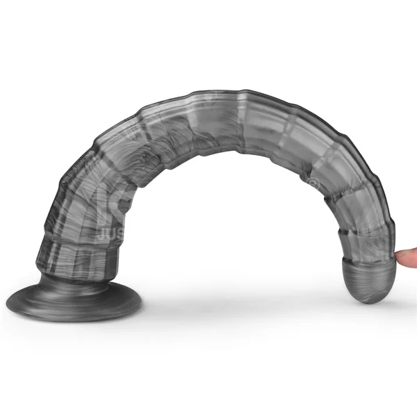 King Sized Vibrating Vibrax Slider - Grey 36.8 cm (14.5'') USB Rechargeable Vibrating Dildo — image 7 of 9