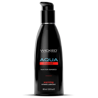 wicked aqua heat water based lubricant 60ml