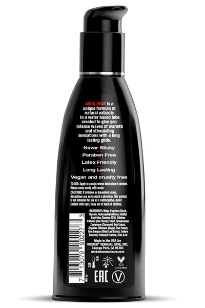 Wicked Aqua Heat Water Based Lubricant (60ml) — image 6 of 8
