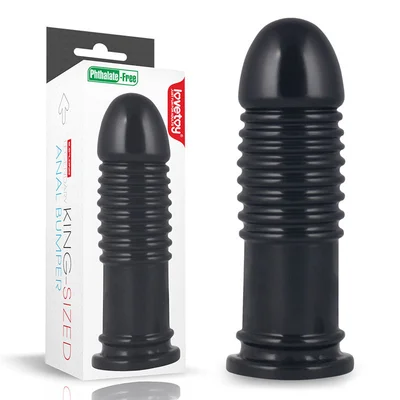 king sized 8 anal bumper black 225 cm mega butt plug