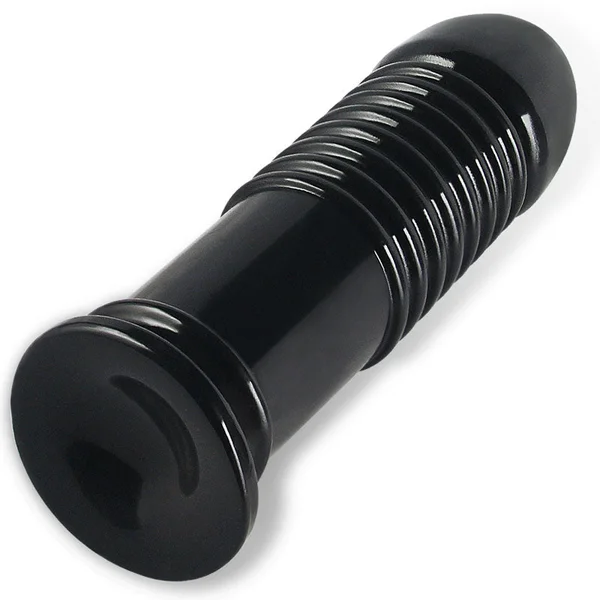King Sized 8'' Anal Bumper - Black 22.5 cm Mega Butt Plug — image 5 of 5