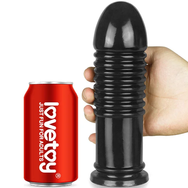 King Sized 8'' Anal Bumper - Black 22.5 cm Mega Butt Plug — image 4 of 5