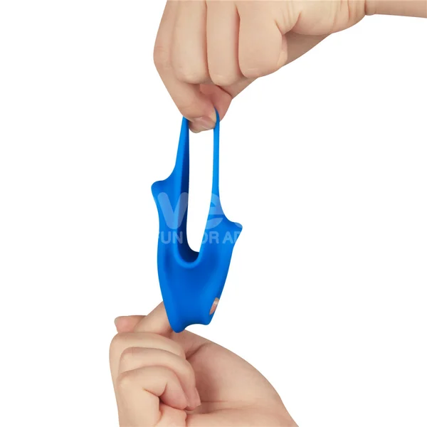 Pinnacle Pro Trio Grip Enhancer - Blue Cock & Balls Ring — image 6 of 9