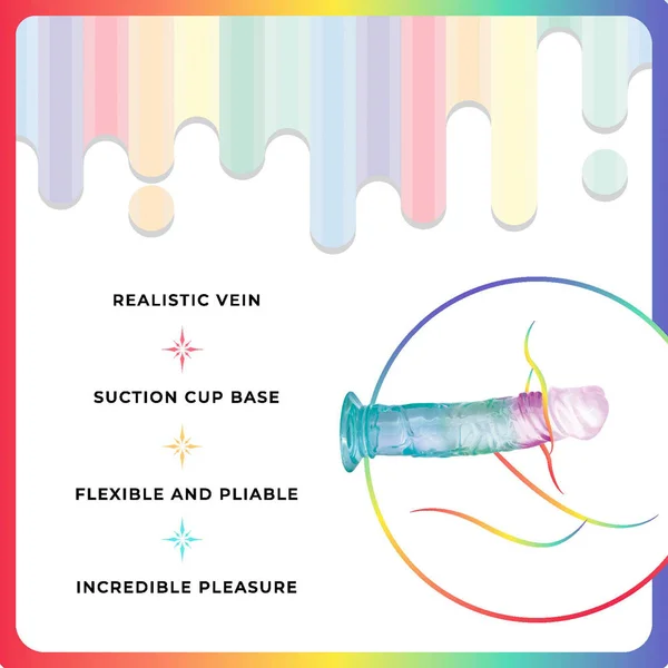 Jellido 18cm Dildo - Clear Coloured 18 cm Dildo — image 4 of 4