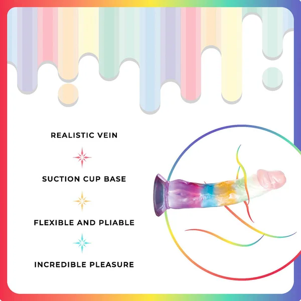 Jellido 16.5cm Dildo - Clear Coloured 16.5 cm Dildo — image 4 of 4