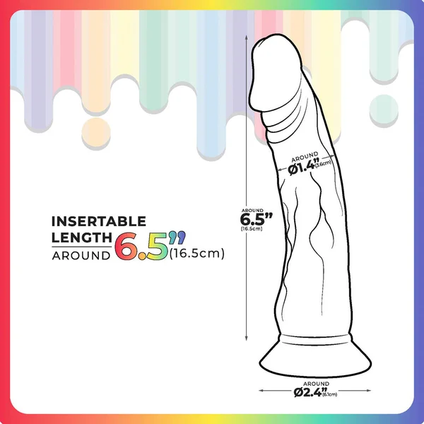 Jellido 16.5cm Dildo - Clear Coloured 16.5 cm Dildo — image 3 of 4