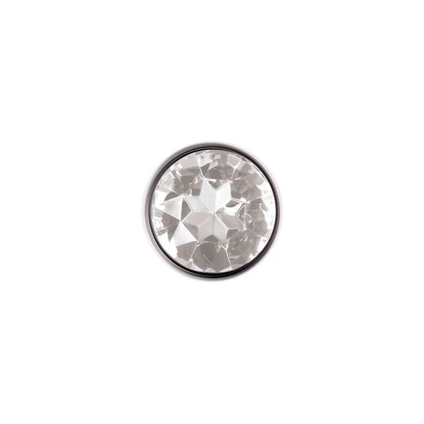 Adam & Eve Clear Gem Anal Plug - Small - Metallic 7.1 cm Small Butt Plug with Clear Gem Base — image 3 of 5