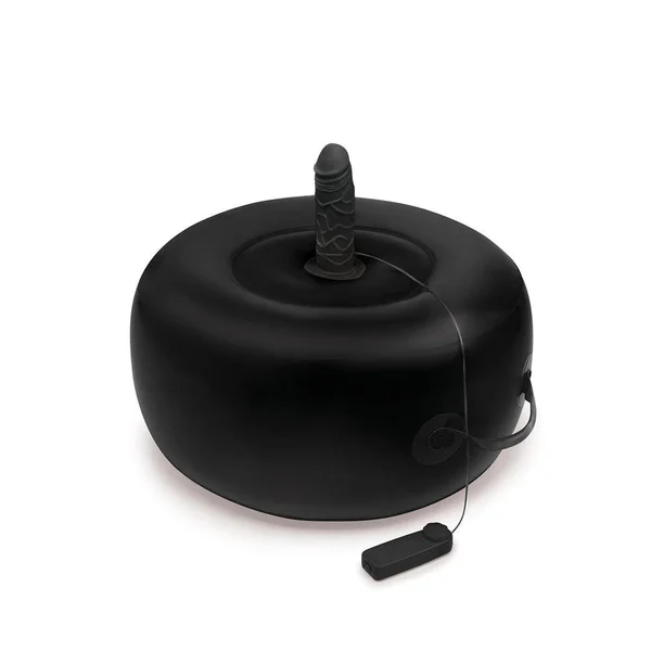 Whipsmart Inflatable Vibrating Love Seat - Black Inflatable Cushion with 6'' Vibrating Dong — image 3 of 4