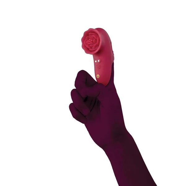 Secret Kisses ROSEGASM PLAYFUL PETAL - Red USB Rechargeable Finger Stimulator — image 2 of 5