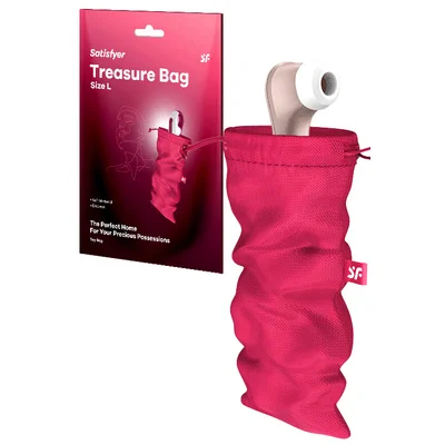 satisfyer treasure bag large 10 toy storage bag
