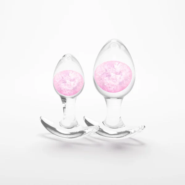 Glams Cosmic 2pc Kit - Pink - Clear/Pink Butt Plugs - Set of 2 Sizes — image 2 of 5