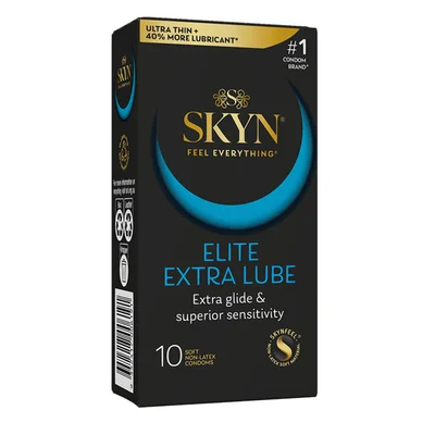 skyn elite extra lubricated 10 pack non latex condoms