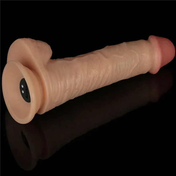 8 Inch Power Basics - Flesh 20 cm USB Rechargeable Vibrating Dong — image 7 of 9