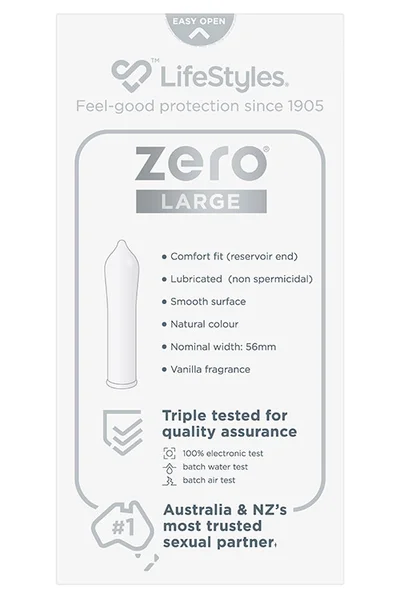 Lifestyles Zero Large 10 Pack Latex Condoms — image 8 of 8