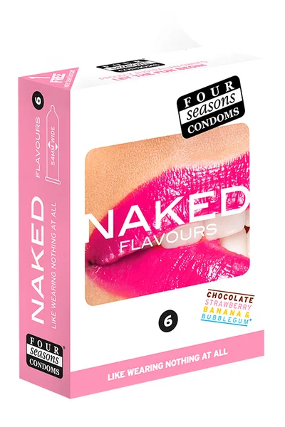 Four Seasons Naked Flavours 6 Pack Flavoured Latex Condoms — image 2 of 2