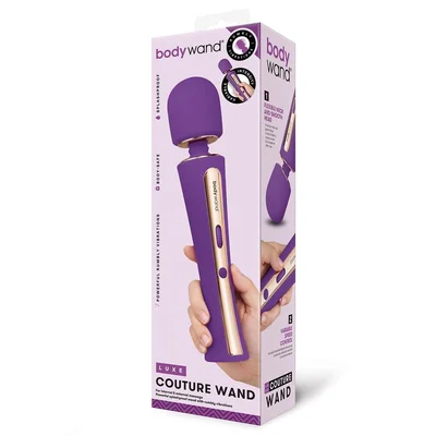 bodywand luxe couture wand purple 282 cm usb rechargeable massage wand