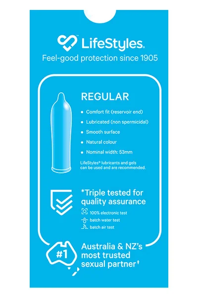 Lifestyles Regular 40 Pack Comfort Latex Condoms — image 5 of 9