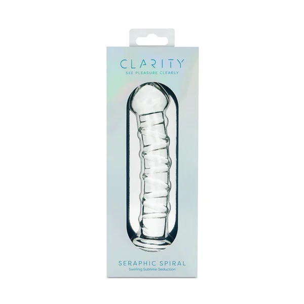 Clarity - Seraphic Spiral - Clear 16 cm Glass Dildo — image 3 of 6