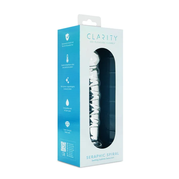 Clarity - Seraphic Spiral - Clear 16 cm Glass Dildo — image 5 of 6