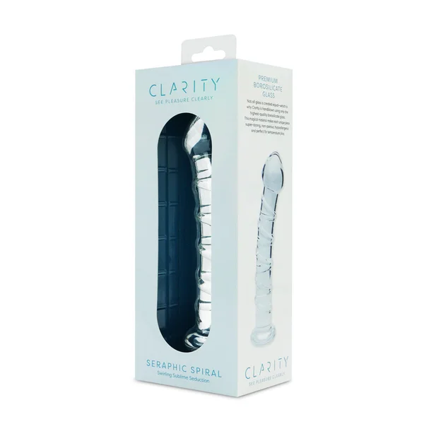 Clarity - Seraphic Spiral - Clear 16 cm Glass Dildo — image 4 of 6