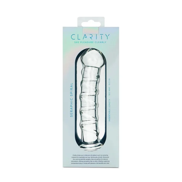 Clarity - Seraphic Spiral - Clear 16 cm Glass Dildo — image 6 of 6