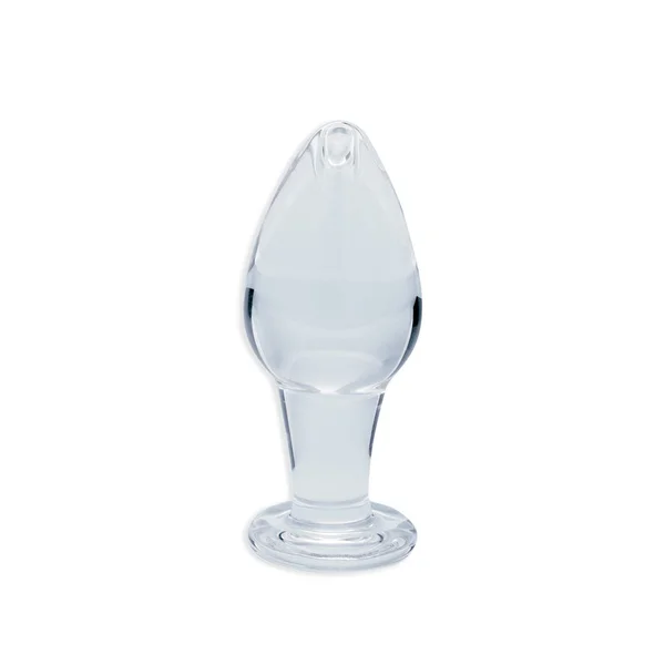 Clarity - Utopian Bud - Clear 8.9 cm Glass Butt Plug — image 2 of 6