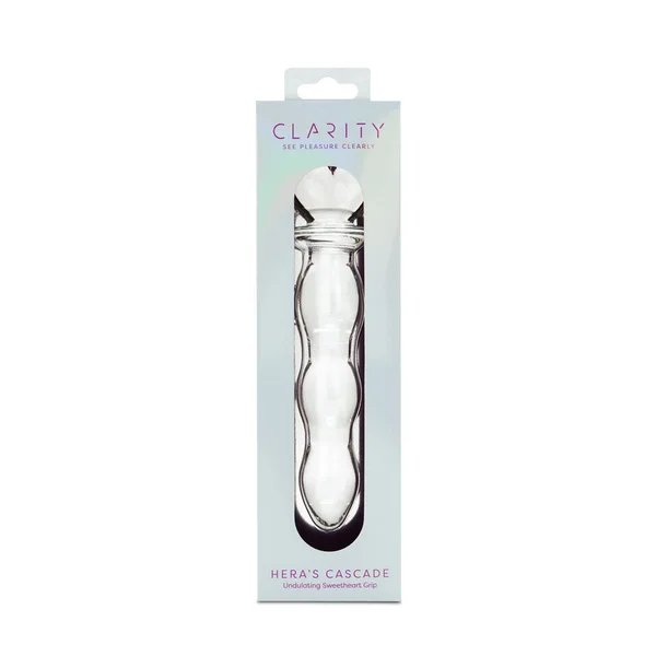 Clarity - Hera's Cascade - Clear 15 cm Glass Dildo — image 3 of 6