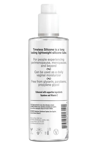 Wicked Simply Timeless Silicone Lubricant with Vitamin E | 120ml (4oz) — image 2 of 2