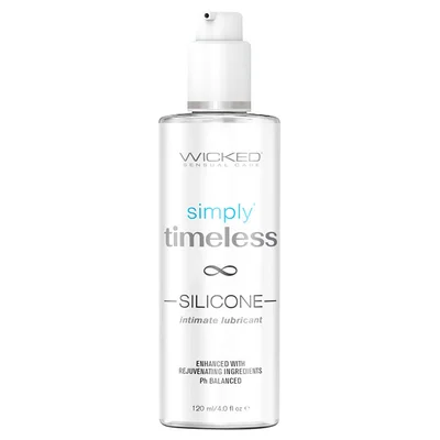 wicked simply timeless silicone lubricant with vitamin e 120ml 4oz