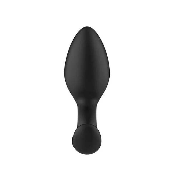 Adam & Eve OMEGA Vibrating Plug - Black 10 cm USB Rechargeable Vibrating Butt Plug with Remote — image 3 of 4