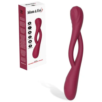 adam eve infinity red usb rechargeable bendable vibrator