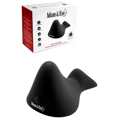 adam eve the rumbling rider black rechargeable vibrating grinder pad