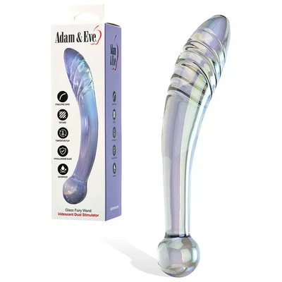 adam eve fairy wand 22 cm glass dildo