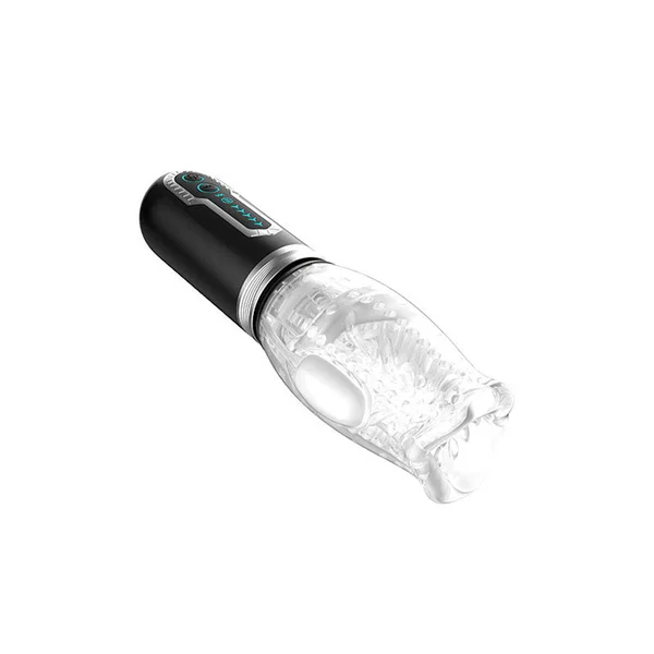 Adam & Eve Adam's Gawk Gawk 3.0 - Clear USB Rechargeable Thrusting, Rotating & Vibrating Masturbator — image 2 of 3