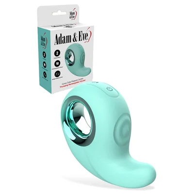 adam eve curvy cutie pleasure combo teal usb rechargeable tapping stimulator