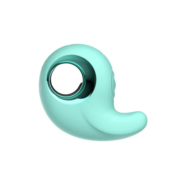 Adam & Eve CURVY CUTIE PLEASURE COMBO - Teal USB Rechargeable Tapping Stimulator — image 4 of 5