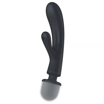 satisfyer triple lover rabbit vibrator and massage wand