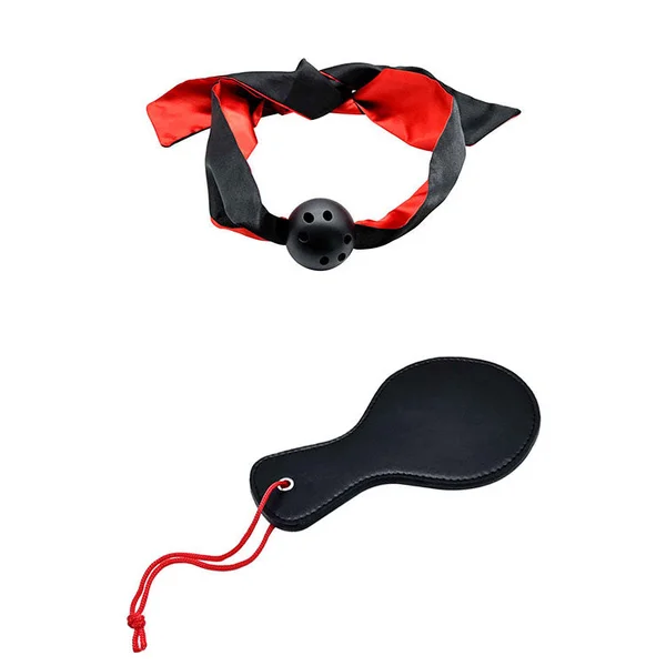 Adam & Eve SENSUAL SCARLET NIGHTS - Black/Red Couples Bondage Kit - Set of 10 Pieces — image 3 of 5