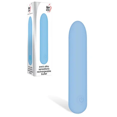 adam eve eves silky sensations rechargeable bullet blue 94 cm usb rechargeable bullet