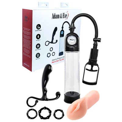 adam eve adams pleasure kit male kit 6 piece set