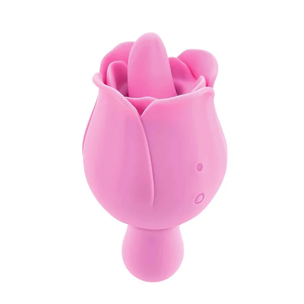 Adam & Eve EVES RAVISHING CLIT FLICKING ROSE - Pink USB Rechargeable Rose Flicking Stimulator — image 2 of 4