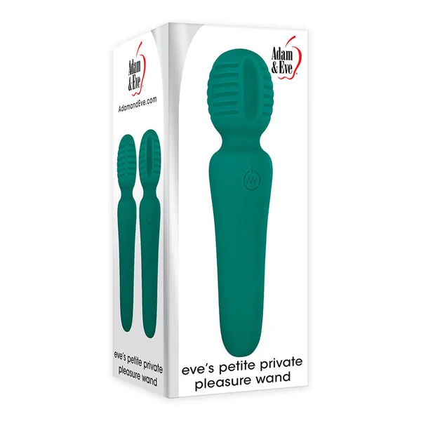 Adam & Eve Petite Private Pleasure Wand - Green 14.8 cm USB Rechargeable Massager Wand — image 8 of 8