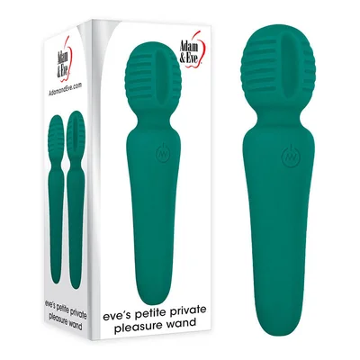 adam eve petite private pleasure wand green 148 cm usb rechargeable massager wand
