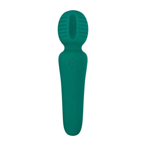 Adam & Eve Petite Private Pleasure Wand - Green 14.8 cm USB Rechargeable Massager Wand — image 5 of 8