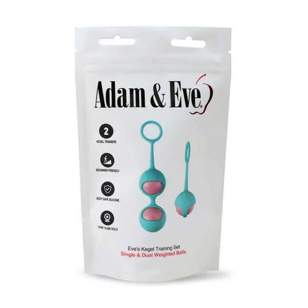 Adam & Eve Eve's Kegel Training Set - Teal/Pink Kegel Trainers - Set of 2 — image 5 of 5