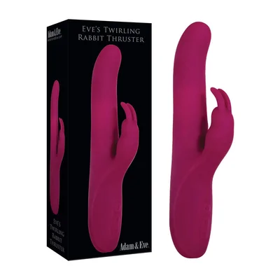 adam eve eves twirling rabbit thruster purple 241 cm usb rechargeable thrusting rabbit vibrator