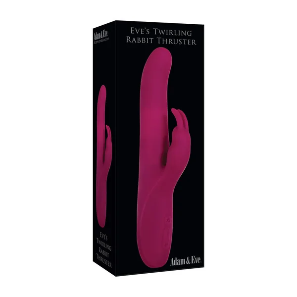 Adam & Eve Eve's Twirling Rabbit Thruster - Purple 24.1 cm USB Rechargeable Thrusting Rabbit Vibrator — image 9 of 9