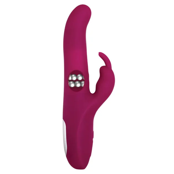 Adam & Eve Eve's Twirling Rabbit Thruster - Purple 24.1 cm USB Rechargeable Thrusting Rabbit Vibrator — image 4 of 9