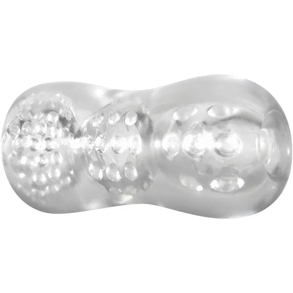 Adam & Eve Triple Chamber Ball Drainer - Clear Masturbator Sleeve — image 4 of 7
